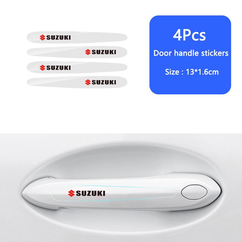 

Car Door Handle Bowl Stickers Rearview Mirror Anti-collision Protection Strip For Suzuki SX4 Swift Jimny Vitara Ignis Alto Swace