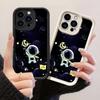 JT220 Cute Spaceman Alien for iPhone 17 16 15 Pro Max Samsung S26 S25 Ultra A17 A16 A07 A56 A15 A06 Xiaomi 15T Redmi 15c 14C Soft TPU Case