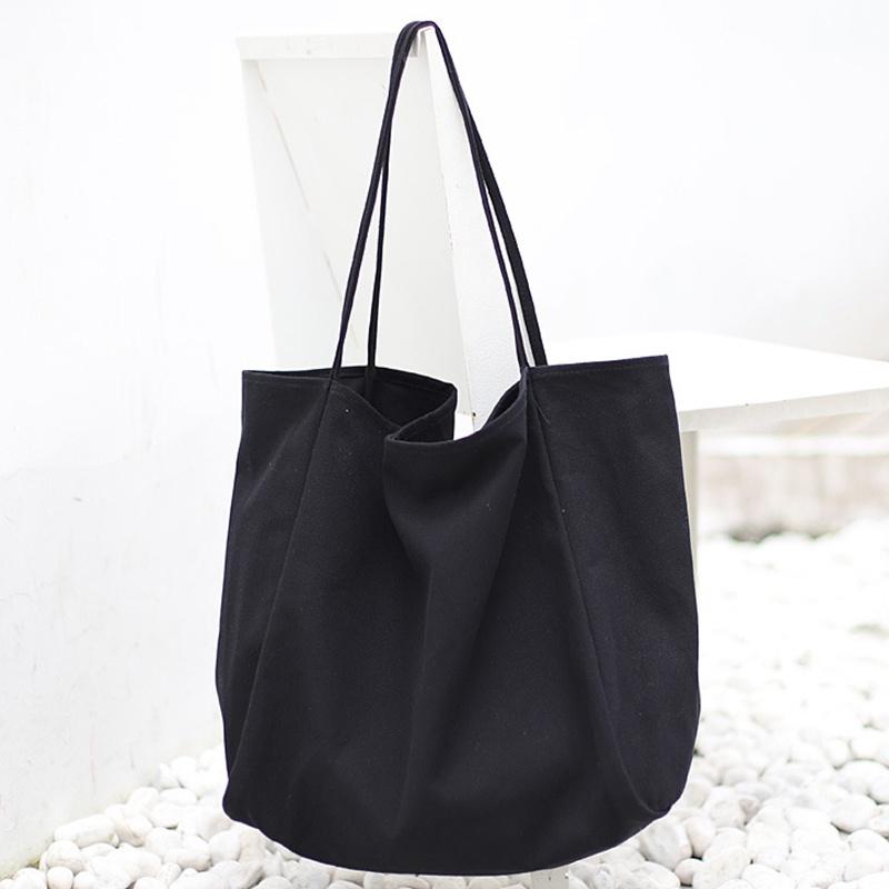 IELGY Simple Forest Style Large Capacity Literary Canvas Shoulder Bag Women