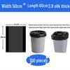 Jingmian Black Flat-Top Garbage Bags