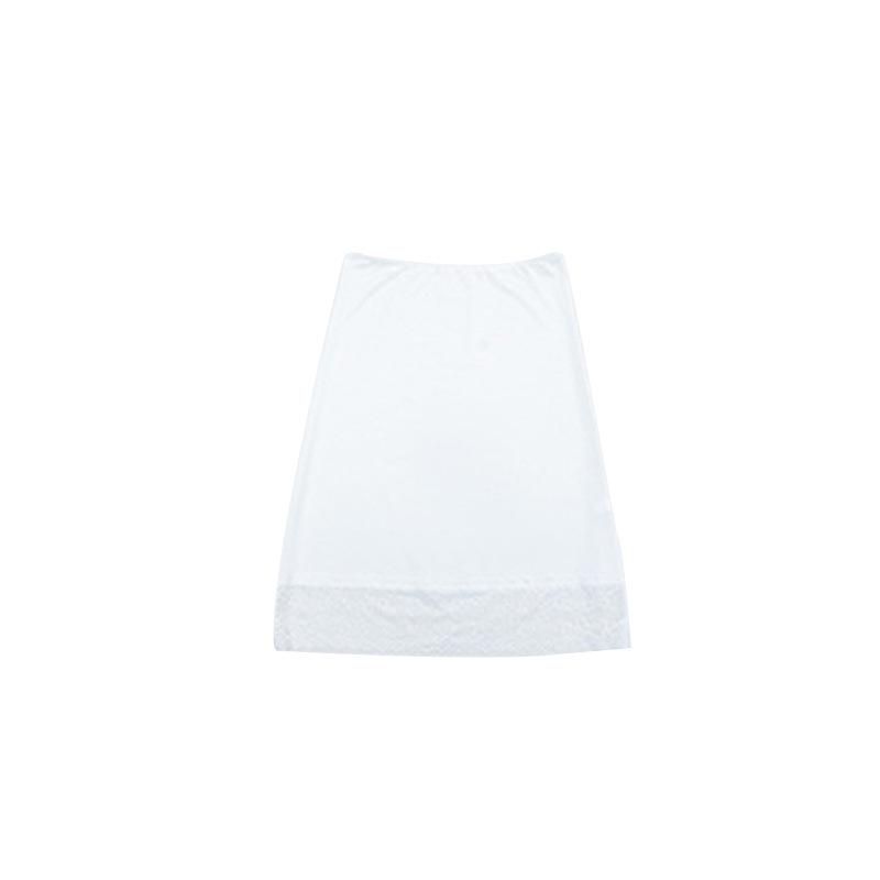 Women's Lace Patchwork Anti-Transparent Midi Skirt - Knee-Length, Anti-Static, Plus Size