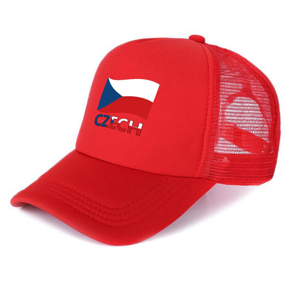 Czeska Flaga Patriotyczny Nadruk Czapka Baseballowa Regulowana Stylowa Na Wszystkie Pory Roku Lekka Czapka Przeciwsłoneczna Na Prezenty Podróże Tenis Outdoor