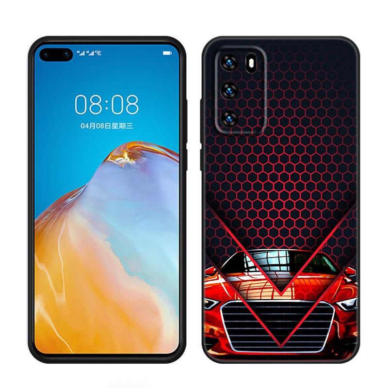 

Спортивные автомобили мужской черный чехол для телефона Huawei P10 P20 P30 P40 Lite P50 P60 Art P50E P Smart Z 2018 2020 2021 Pro 2019 Huawei P10