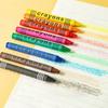8/12/24Colors Wax Crayon Do not Dirty Hands Washable Crayons Drawing Painting Crayon Sticks Colored Wax Crayons Art Supply
