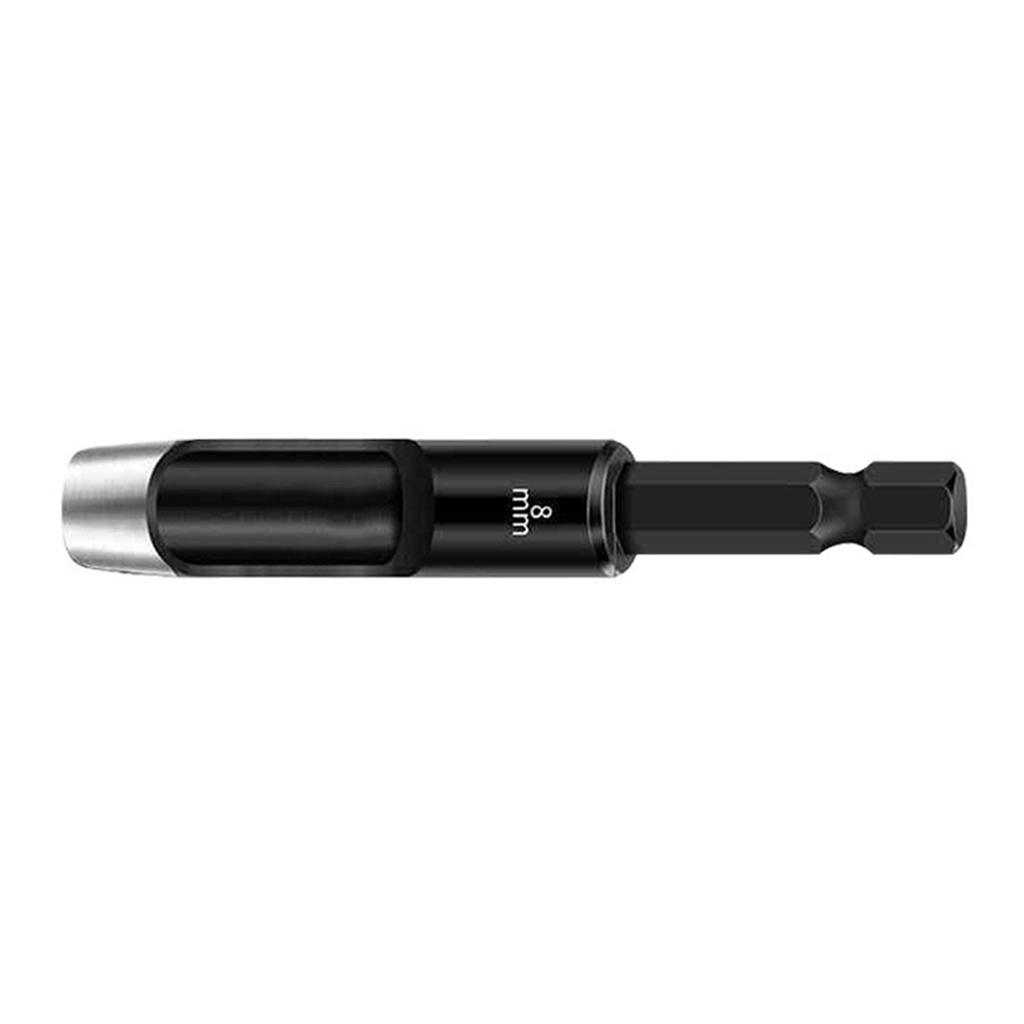 Leather Hole Punch 1/4inch Handle Extended Hex Shank Drill Carbon Steel Hollow Punch for Fabric and Leather Working