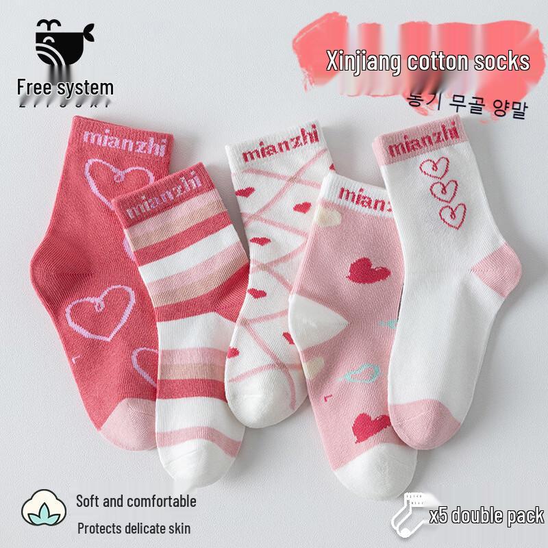 

Girls Thickened Cotton Mid-High Tube Socks 20-22cm (Shoe Size 31-34)