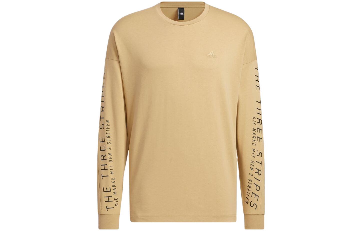 Adidas Sweatshirts Unisex Khaki Crew Neck Moderate Regular HM2696 XL