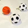 Unique Plush Football/Basketball Charm Keychains Simple Pendant Car Keyring Backpack Decoration Jewelry for Women Men