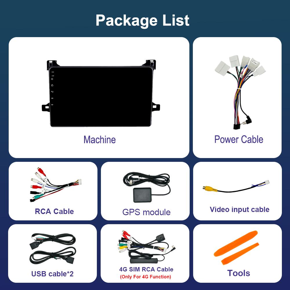 Android Auto Car Radio Multimedia Player 9 Inch for Toyota Prius XW50 2015 - 2020 WiFi GPS Navigation 4G Split Screen Head Unit