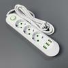 2m Extension Cord EU Plug Socket 3 USB Ports AC Outlet Multiprise Power Strip  Office Power Supply
