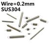 10PCS  Wire 0.2mm Length 5-50mm Stainless Steel  Mini Spring  DIY Mechanical Samll  Tension Spring