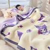 ZISIZ Plush Cartoon Blanket - A Love Cinnamoroll Design