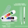 Washable Solid Watercolor Pigment Foldable Portable Travel Watercolor New Watercolor Paint Set