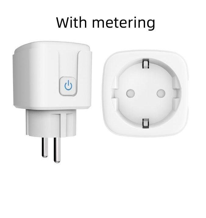 Protecție la suprasarcină Tuya EU WiFi tip-M Priză inteligentă 16A App Telecomandă Control vocal HUB Priză inteligentă gratuită