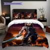 Alita Battle Angel Futuristic Warrior Three-piece set (1 * duvet cover + 2 * pillowcase, without core) 2D Flat Christmas birthday gift