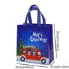 1/4/5PCS Christmas Handbag Thickened Non-woven Fabric Printed Cute Cartoon Santa Claus Snowman Sturdy Waterproof Packaging Bag