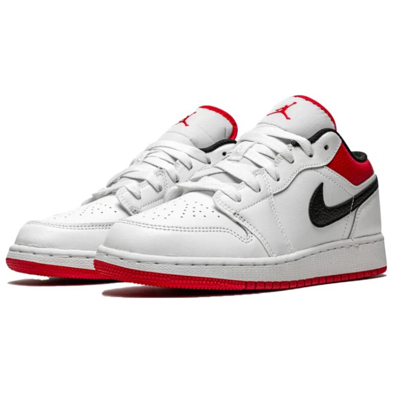 Air Jordan 1 Low 'White University Red' Jordan 553558-118