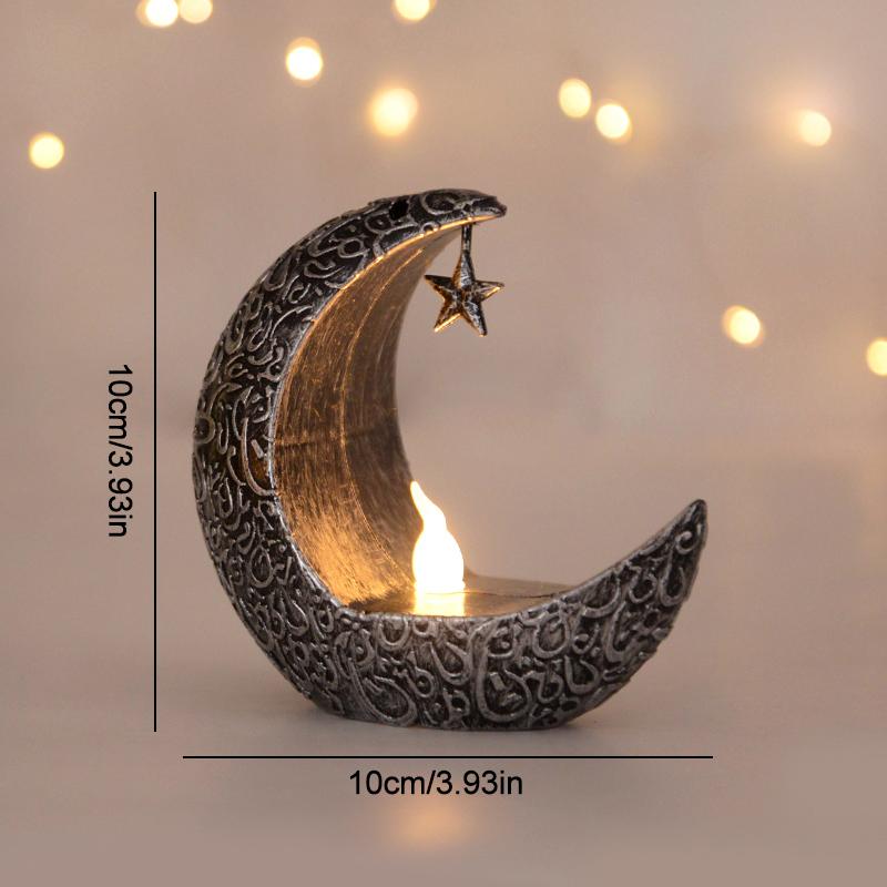 Ramadan Kareem Led Lantern Light Eid Mubarak Ornaments Decoration for Home 2025 Islamic Muslim Party Supplies Eid Al-Fitr Gift