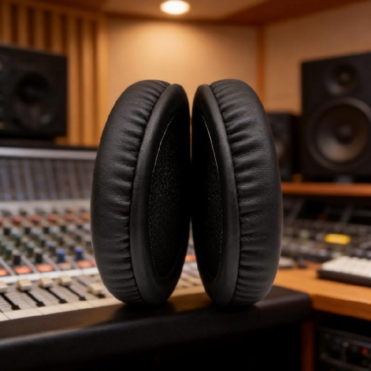 Direct Replacement Ear Pad Set for DNHP1000 DNHP1100 , Black Headphone Ear Cushions with Soft Foam for Worn Pad Replacement Use