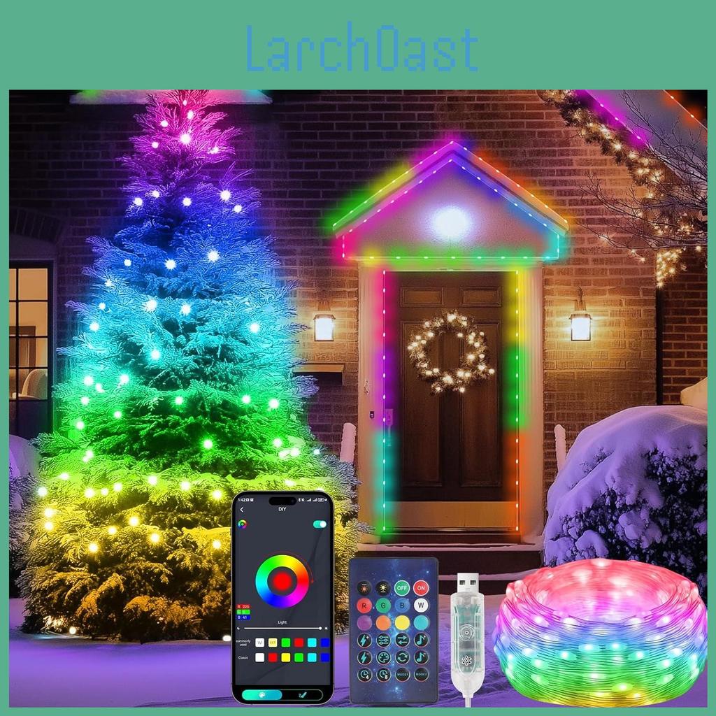 Lights Usb 5m Led Fairy 10m 20m 5v Rgbic Smart Addressable Party Christmas Light String Bluetooth Led String Dreamcolor Fairy Garland Xmas Tree Lamp