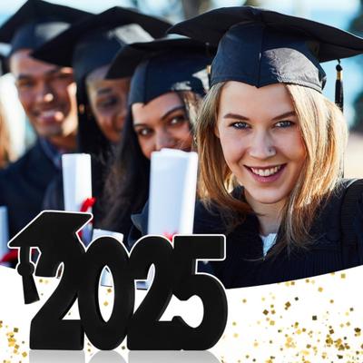 2025 Graduierung Signatur Ornament nachhaltige Graduierung Holz Panel Handwerk Wandkunst personalisierte Logo Requisiten