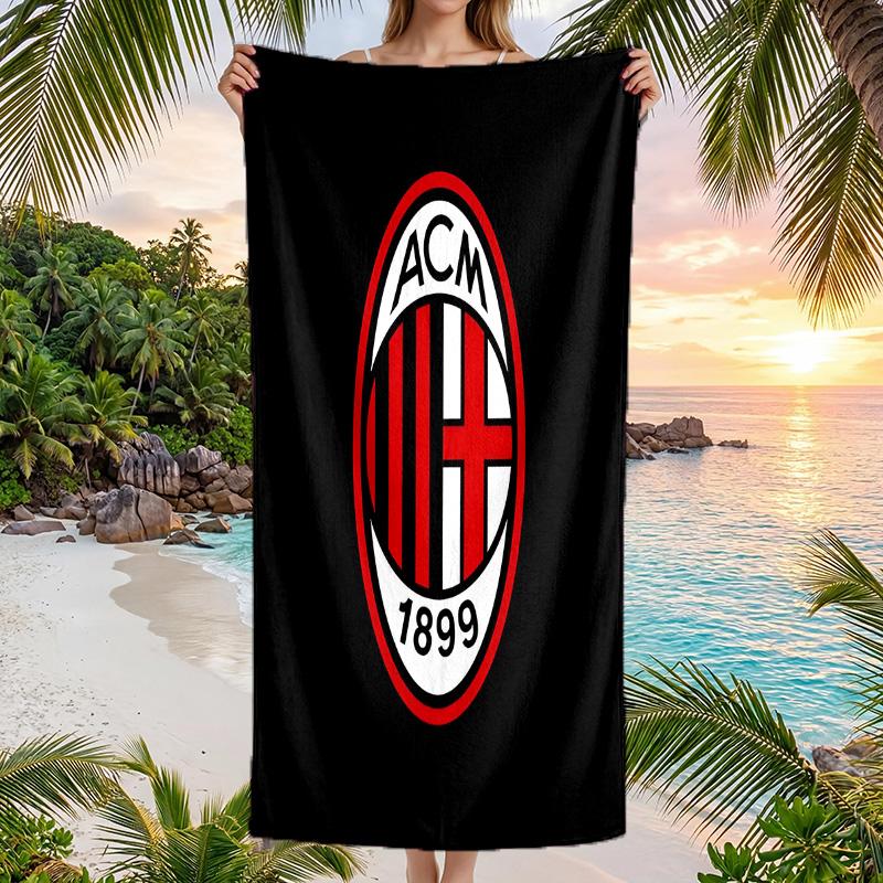 AC Mailand Strandtuch Weiches Mikrofaser Sommerhandtuch Schnelltrocknendes Absorptionsfähiges Handtuch für Strand Schwimmbad Reisen