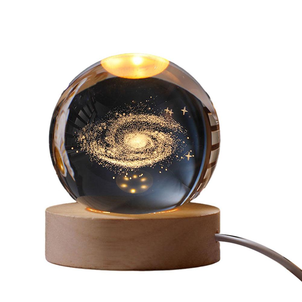 Christmas-Crystal Ball Decoration Astronomy Solar System Planets Moon Astronaut