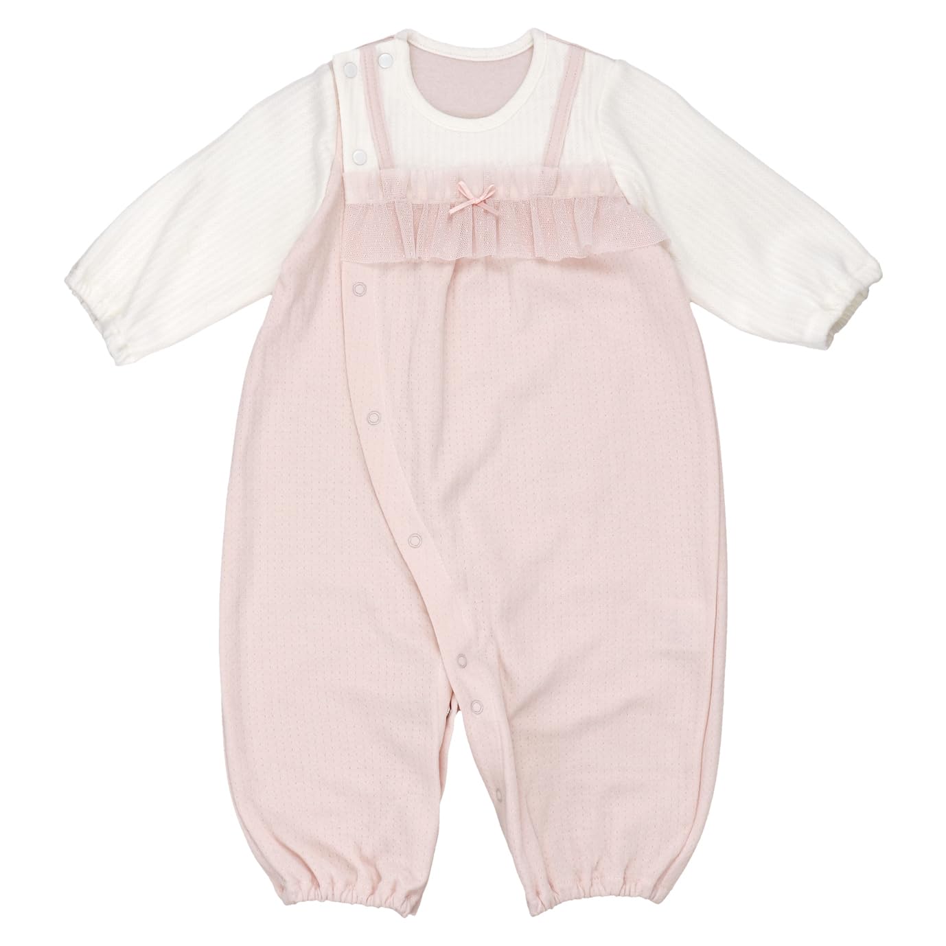 

Baby Castle Sizes Baby Made in Japan Two-Way All, 50-70, Frill, розовый