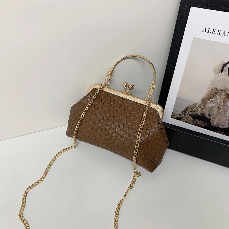 Women's Fashion Solid Top Handle Bags Three-dimensional Hasp Zipper Bun Type PU Bags