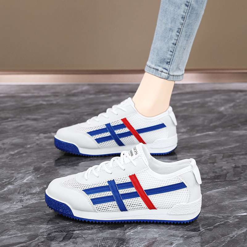 Plus Size Women's Shoes 41-43 Hollow Sports Sandals 42 Summer Breathable Mesh Feet Wide Fat Sports Forrest Gump Shoes Women