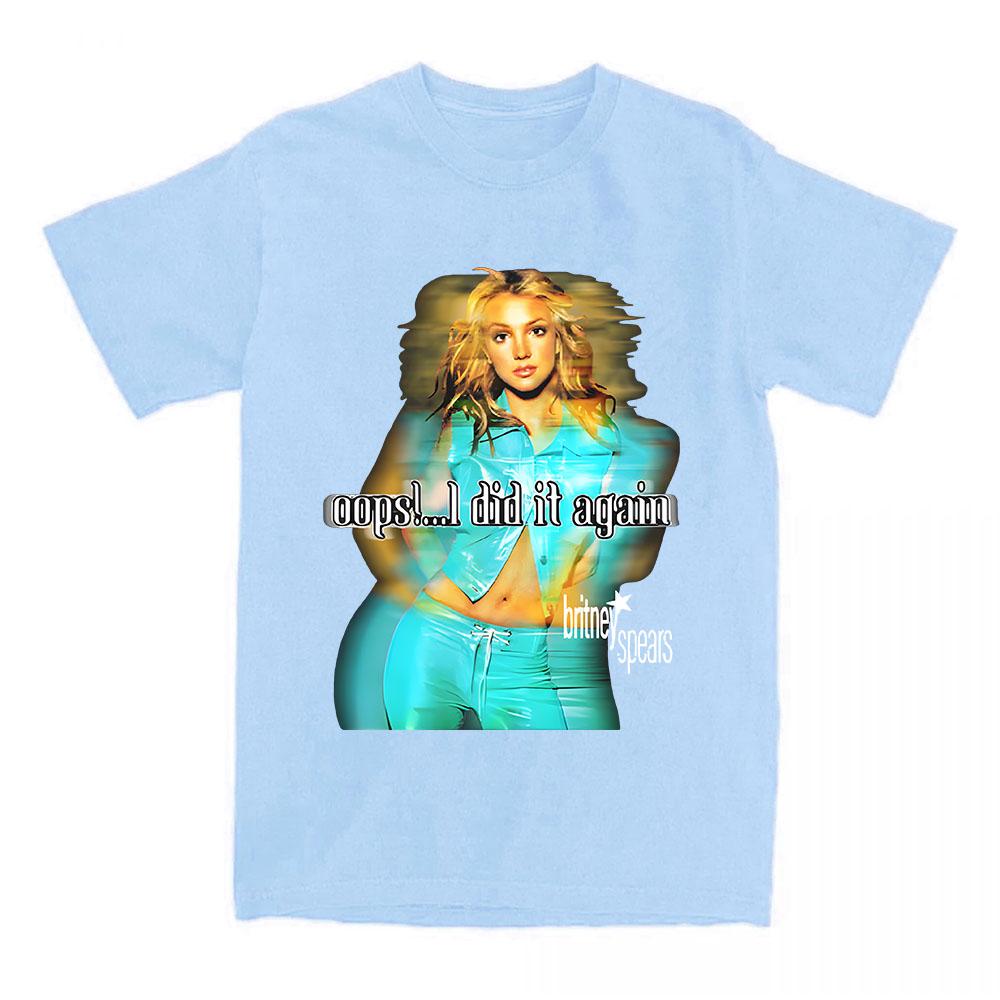 2025 Album Oops!... I Did It Again T-shirt Singer Graphic Tshirt Women Men Clothes Summer Cotton Unisex Streetwear