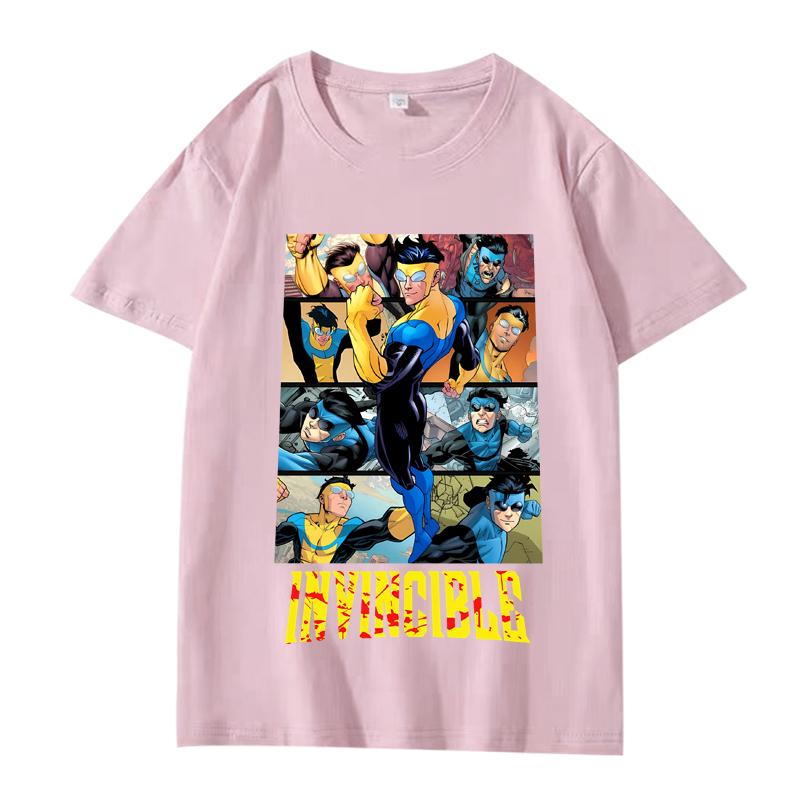 Vintage Invincible Základní tričko nové pánské dámské Oversized top 100% Bavlna krátký rukáv Letní potisk Unisex topy