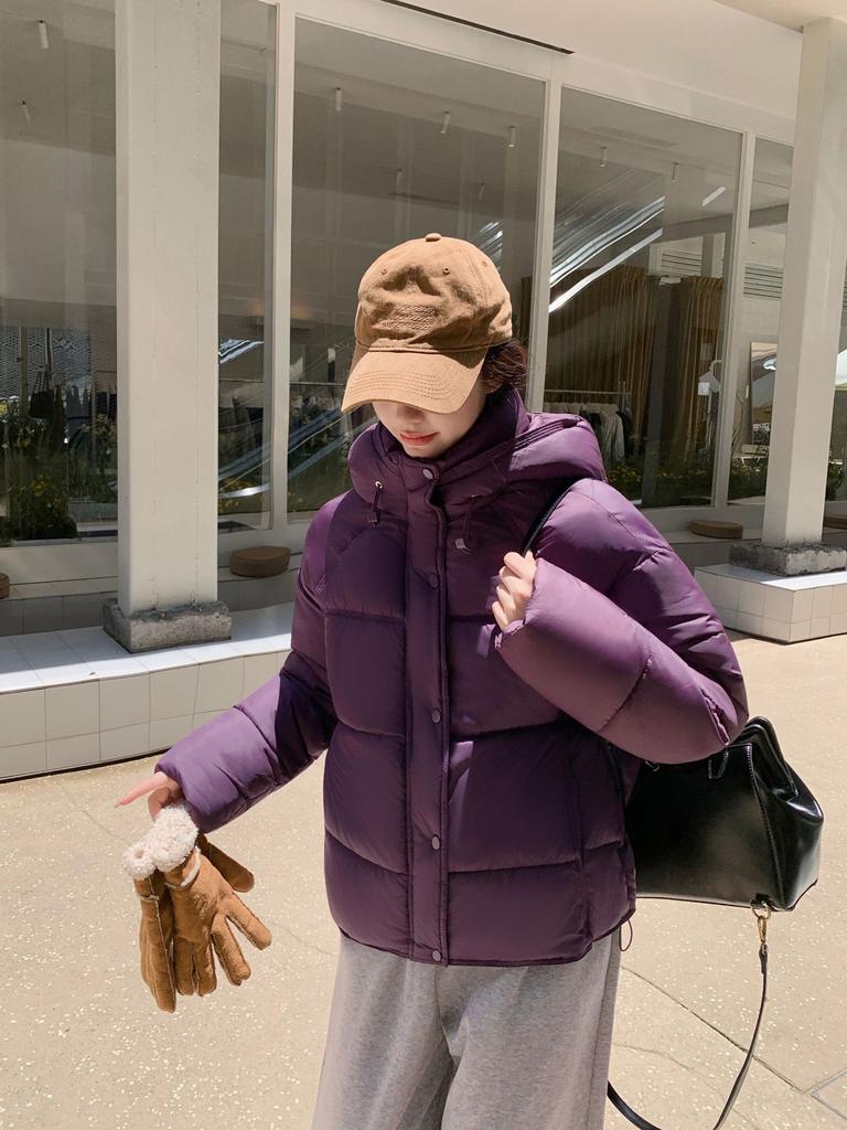 Down cotton clothes 2025 winter new loose women look thin foreign style small people look tall warm short coat tide