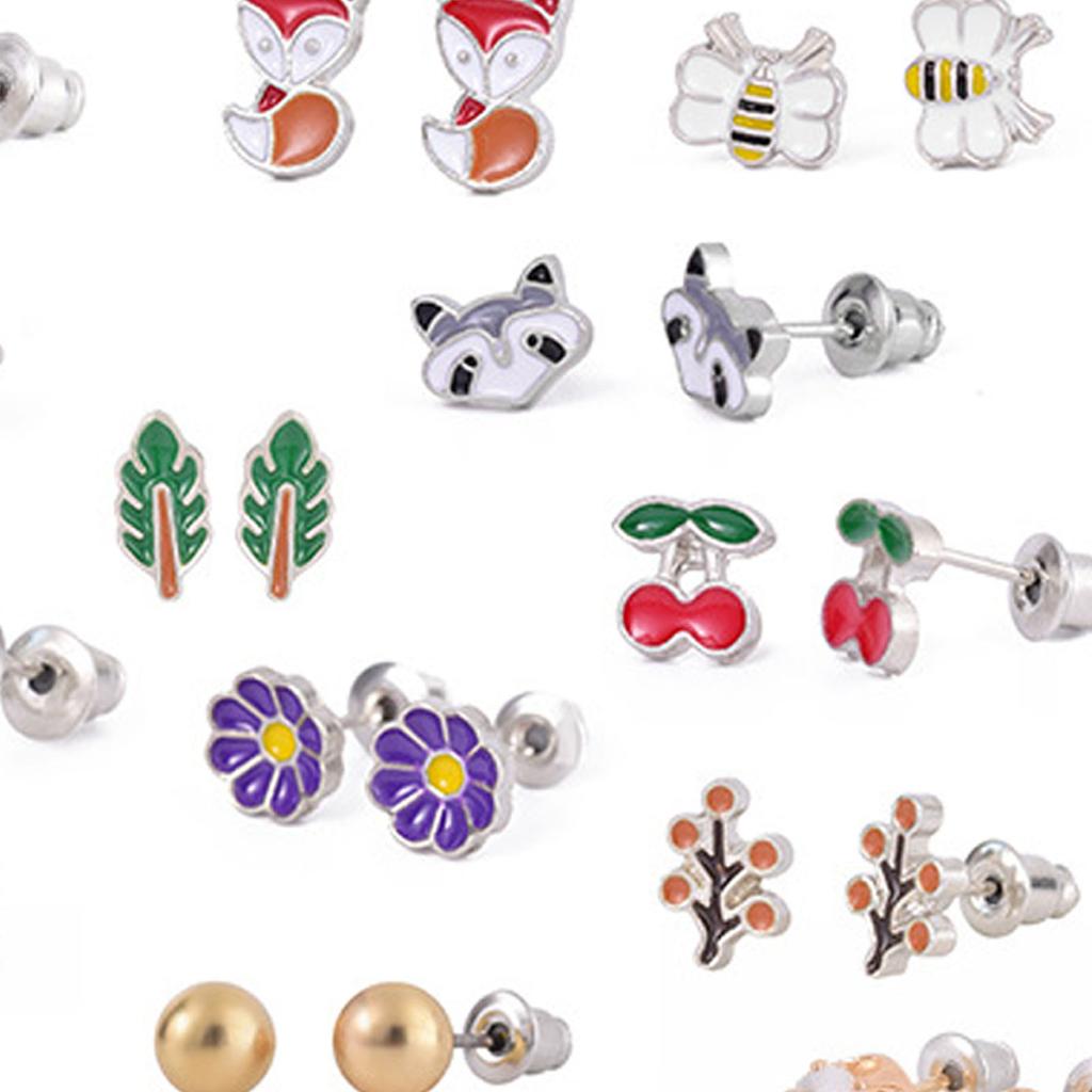 Zestaw 30 par kolczyków sztyftów Wykwintne Modne Kolorowe Kolczyki Sztyfty na Imprezy Do Użytku Codziennego