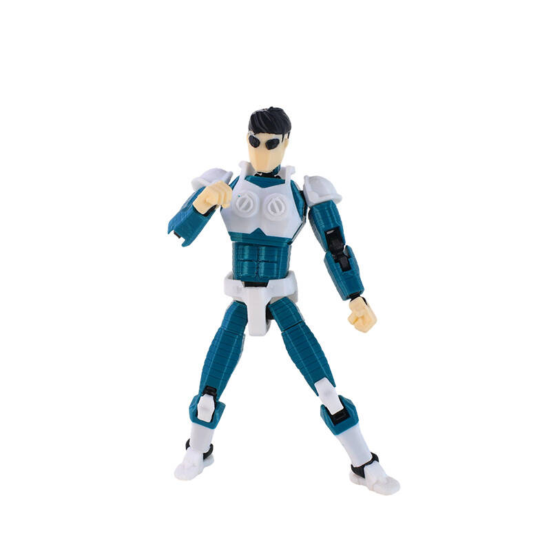 3D Printed Articulated Invincible Mark Action Figure Multi-Jointed Movable Model Collectible Toy Striped Design 13cm
