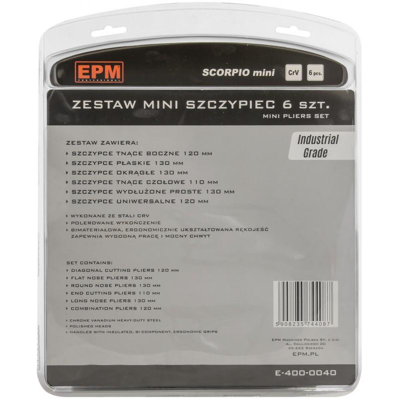 Mini Pliers Set 6 Pieces Crv Scorpio - E-400-0040