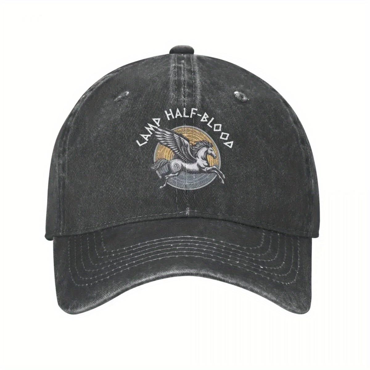 Greek Mythology Camp HalfBlood Percy Jackson Hat Retro Greek Key Cap with Percy Jackson Adjustable Snapback PVC Coated Ma 1pc