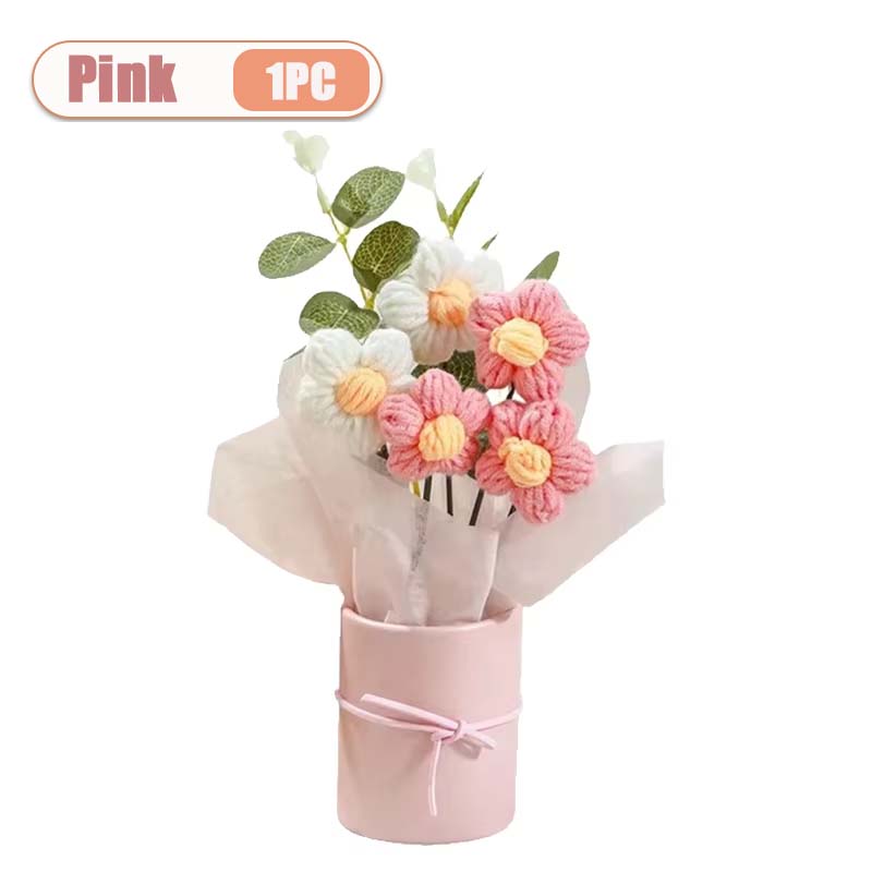 

1-10 шт. Вязаный букет цветов Подарочный набор Ручная работа В подарок на День матери Крючком Искусственный букет цветов Ремесло Домашний декор