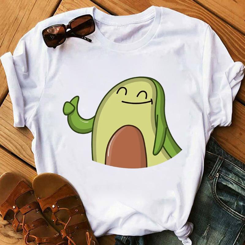 

Short Sleeves Casual Exquisite T Shirts Women Graphic Kawaii Cartoon Printing Ladies Tee Clothes White Female Tshirt Simple Tops XXXL білий