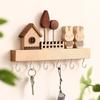 Rabbit Key Hook Rack Solid Wood Coat Rack Entryway Organizer Decorative Hook  Housewarming Gift