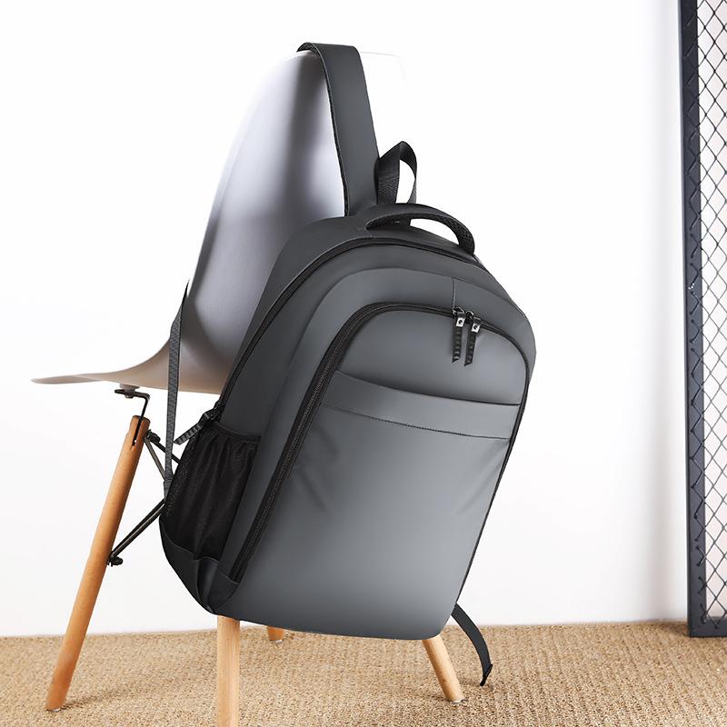 Business large-capacity waterproof computer bag, shoulder outdoor travel schoolbag, commuter bag, trendy waterproof bag серый