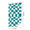 Wallpaper Casual Checkerboard Turquoise for Living Room and Bedroom 50x1000