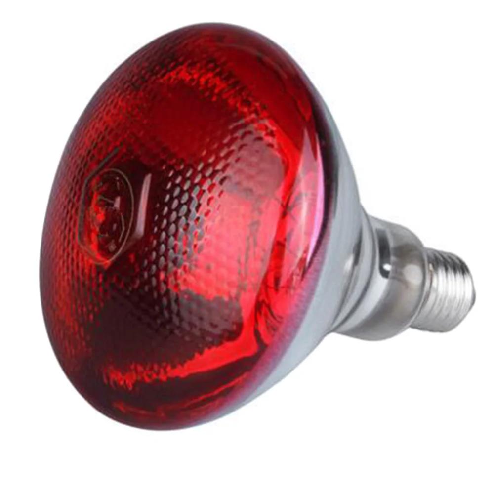 1Pcs Poultry Infrared Heat Lamp Waterproof Anti-Explosion Thickened Light Bulbs For Piglet Chicken Duck Birds E27 Heating Lamp