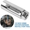 1/2PCS Universal 22mm 1/2'' Drive  Car Oxygen Lambda Sensor Socket Wrench Removal Installation Tool Professional Car Accessories