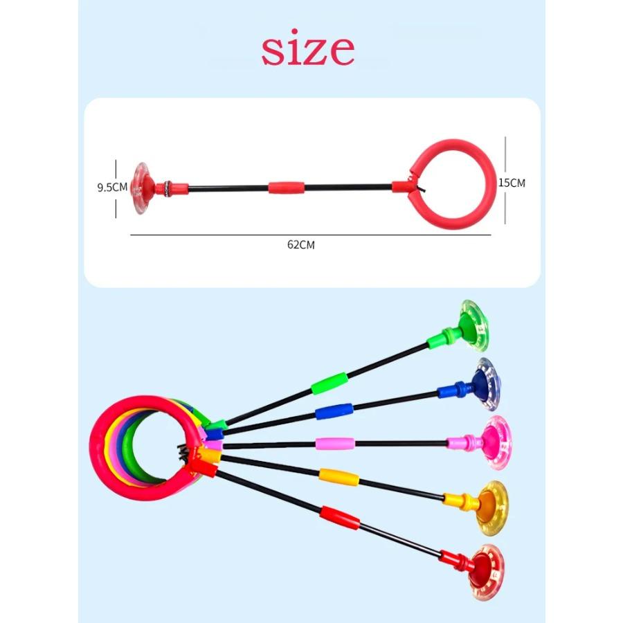 1Pcs Children Flashing Jump Ring Sports Bouncing Ball Foldable Flashing Bouncing Ball Suitable For Children Or Adults Skill Game