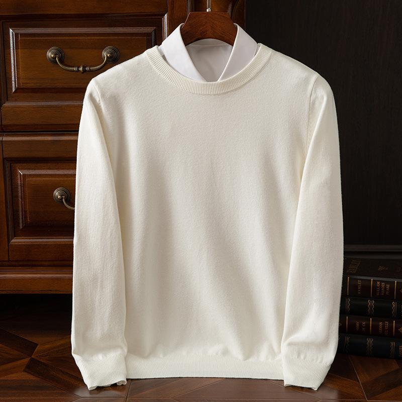 2025 Kasjmier Trui Ronde Hals Pullovers Heren Los Oversized M-3XL Gebreide Onderhemd Herfst Winter Nieuw Koreaans Casual Heren Top