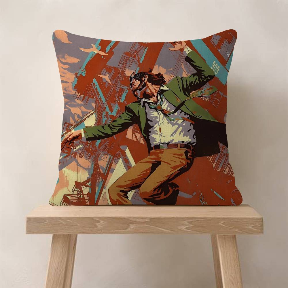 

DDisco Elysium Hot Video Game Personalized Picture Text Home Decorative Pillows Household Gifts xcm 30x30 cm