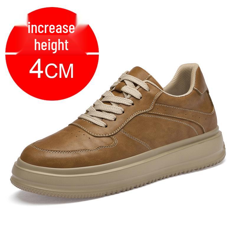 Invisible 10CM Height Increasing Men s White Breathable Casual Sports Shoes 37