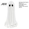 Spooky Tabletop Ornament Light Up Ghost Halloween Lamp, 3D Printed LED Figurine, Creative Window Display Glowing Decoration for Mantel, Shelf, Tiered