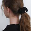 Cubic Point Twill Scrunch - Black
